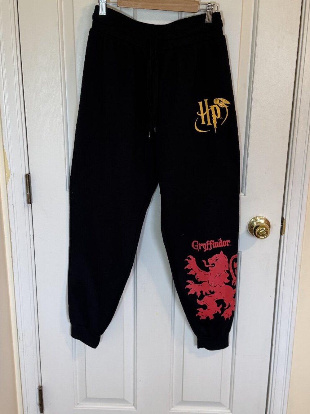 Wizarding World of Harry Potter Gryffindor Joggers Black Size M - Picture 9 of 9